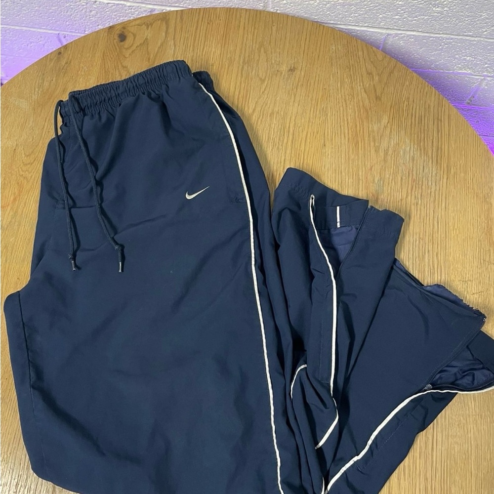 Nike Dark Blue Pants with Light Gray Details